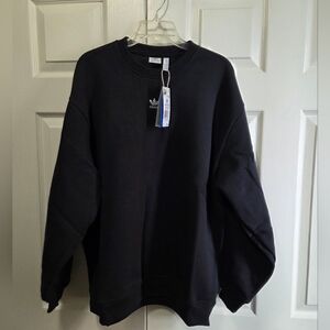 Womens Essentials Fleece Oversized Crew Sweatshirt - Med - NWT